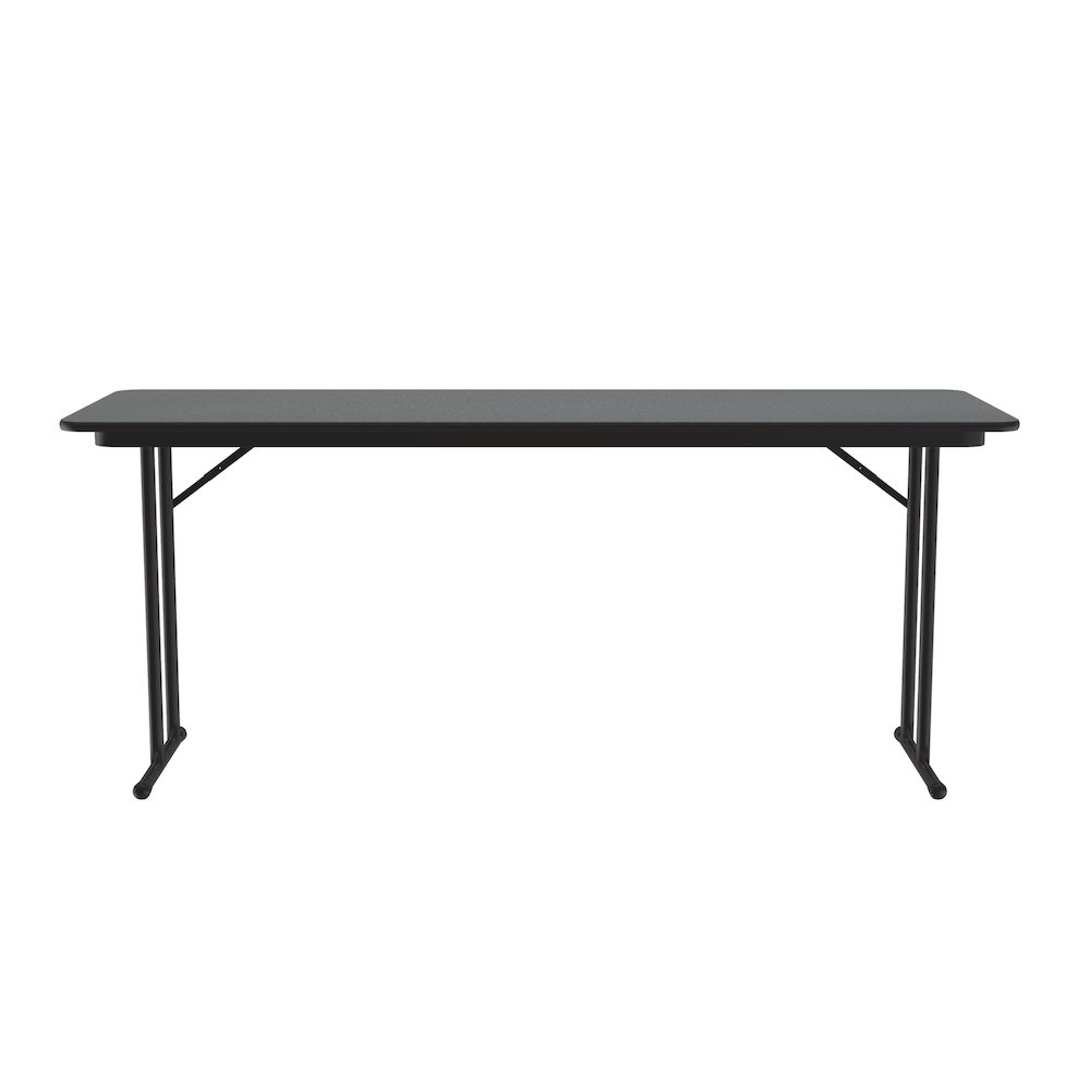 Deluxe High-Pressure Folding Seminar Table with Off-Set Leg 24x72". Picture 7