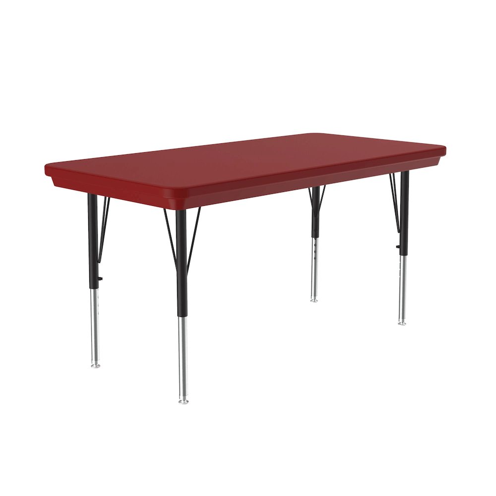 Commercial Blow-Molded Plastic Top Activity Tables 24x48". Picture 1