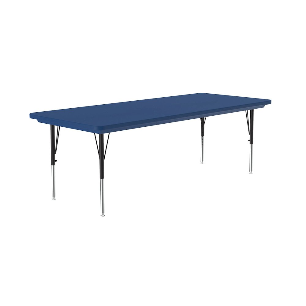 Commercial Blow-Molded Plastic Top Activity Tables 30x60". Picture 1