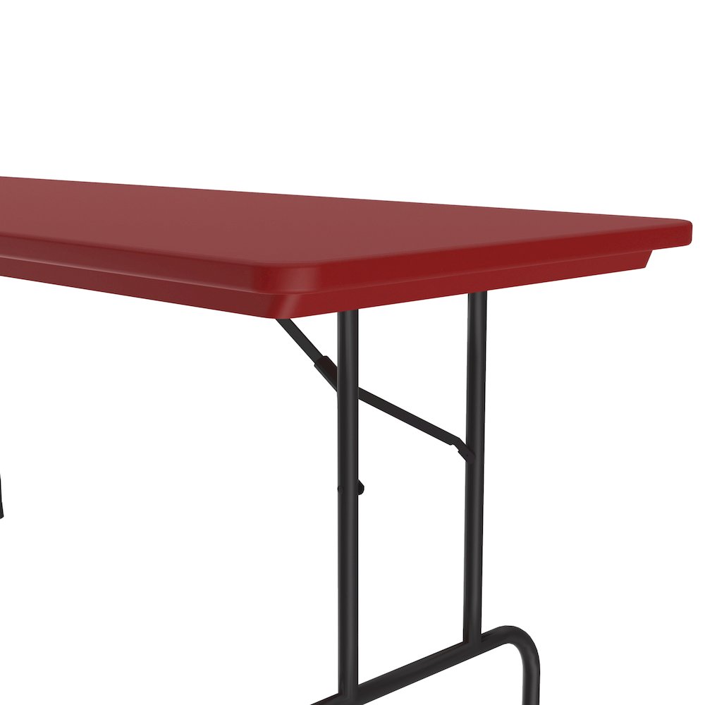Commercial Blow-Molded Plastic Folding Table 30x72". Picture 6