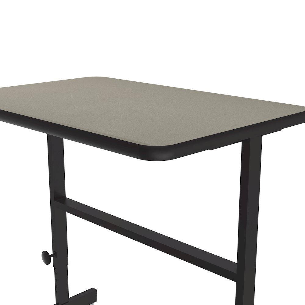 High-Pressure Laminate Top Adjustable Standing  Height Work Station 24x36. Picture 6