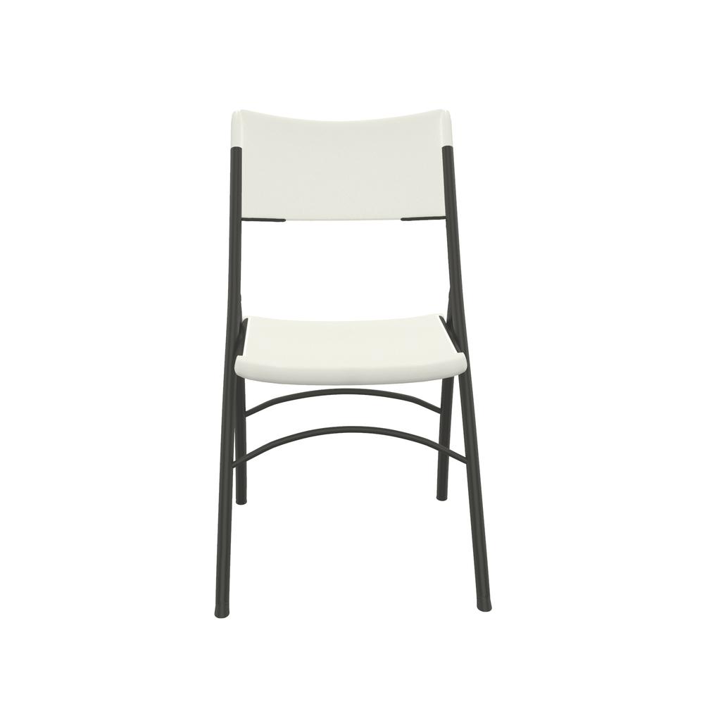 Economy Blow-Molded Plastic Folding Chair  CHAIR, GRAY GRANITE CHARCOAL (pack of 4). Picture 1