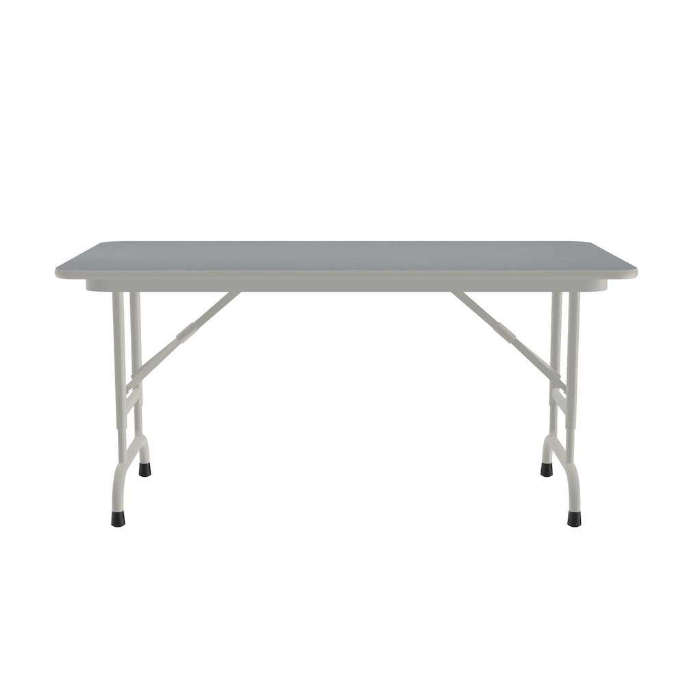 Adjustable Height High Pressure Top Folding Table 24x48". Picture 4