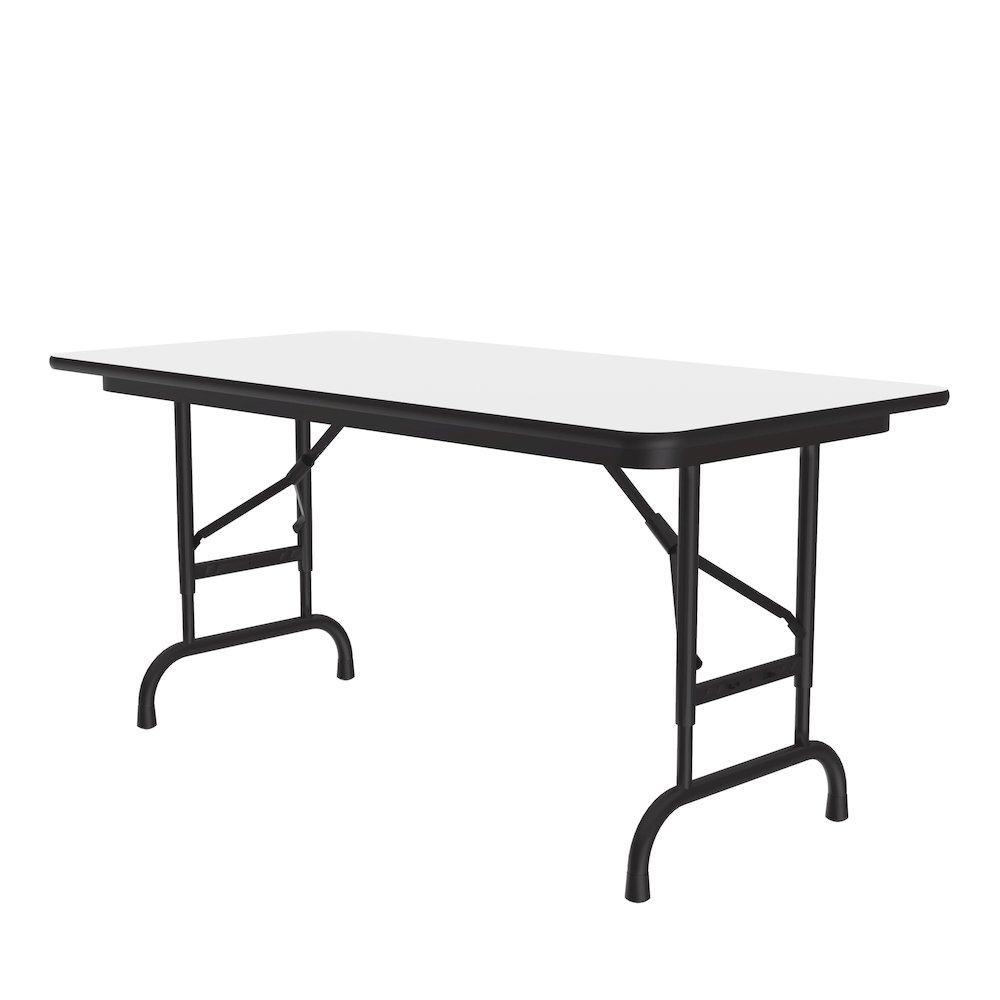 Adjustable Height High Pressure Top Folding Table 24x48". Picture 1