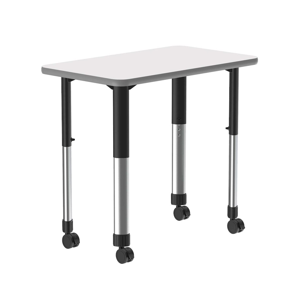 Markerboard-Dry Erase High Pressure Collaborative Desk with Casters 34x20". Picture 9