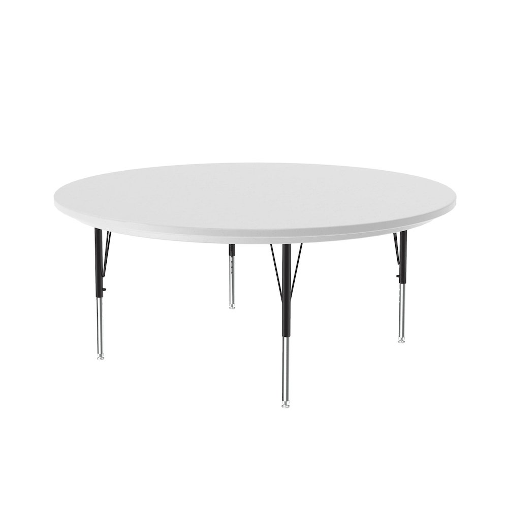 Commercial Blow-Molded Plastic Top Activity Tables 60x60". Picture 1
