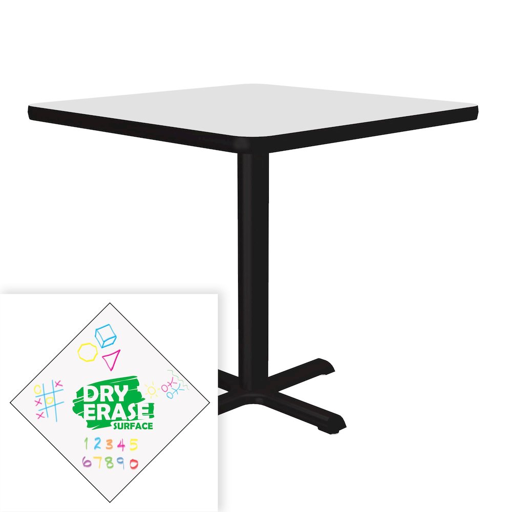Markerboard-Dry Erase Table Height Café and Breakroom Table 30x30. Picture 7