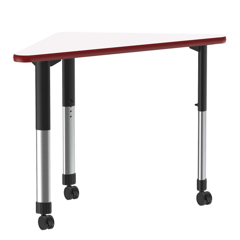 Markerboard-Dry Erase High Pressure Collaborative Desk with Casters 41x23". Picture 6