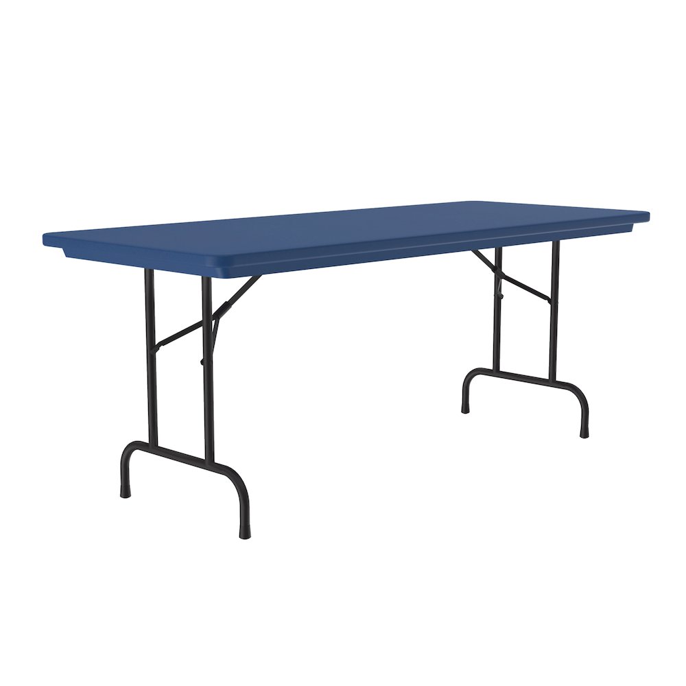 Commercial Blow-Molded Plastic Folding Table 30x60". Picture 1