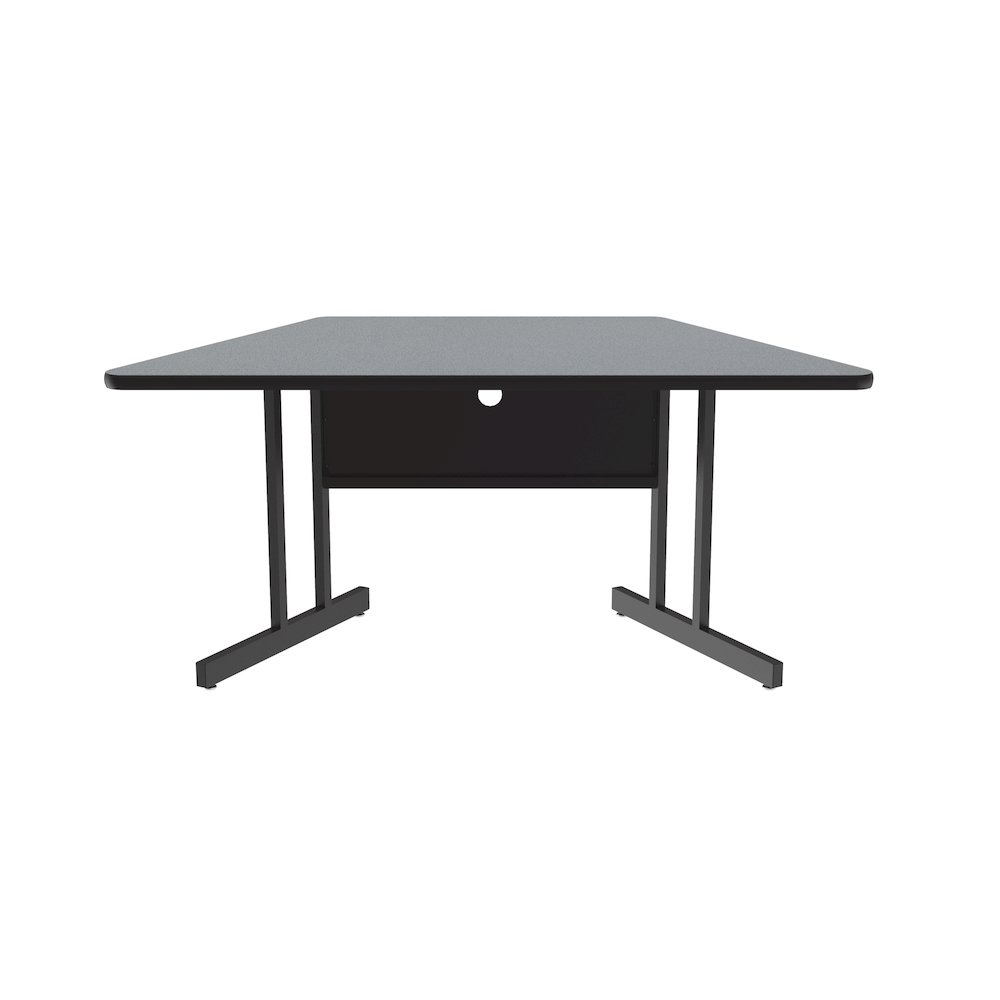 Keyboard Height Lamiante Top Trapezoid Computer/Student Desks 30x60". Picture 1