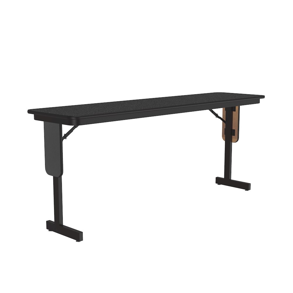 Deluxe High-Pressure Folding Seminar Table with Panel Leg 18x60". Picture 1