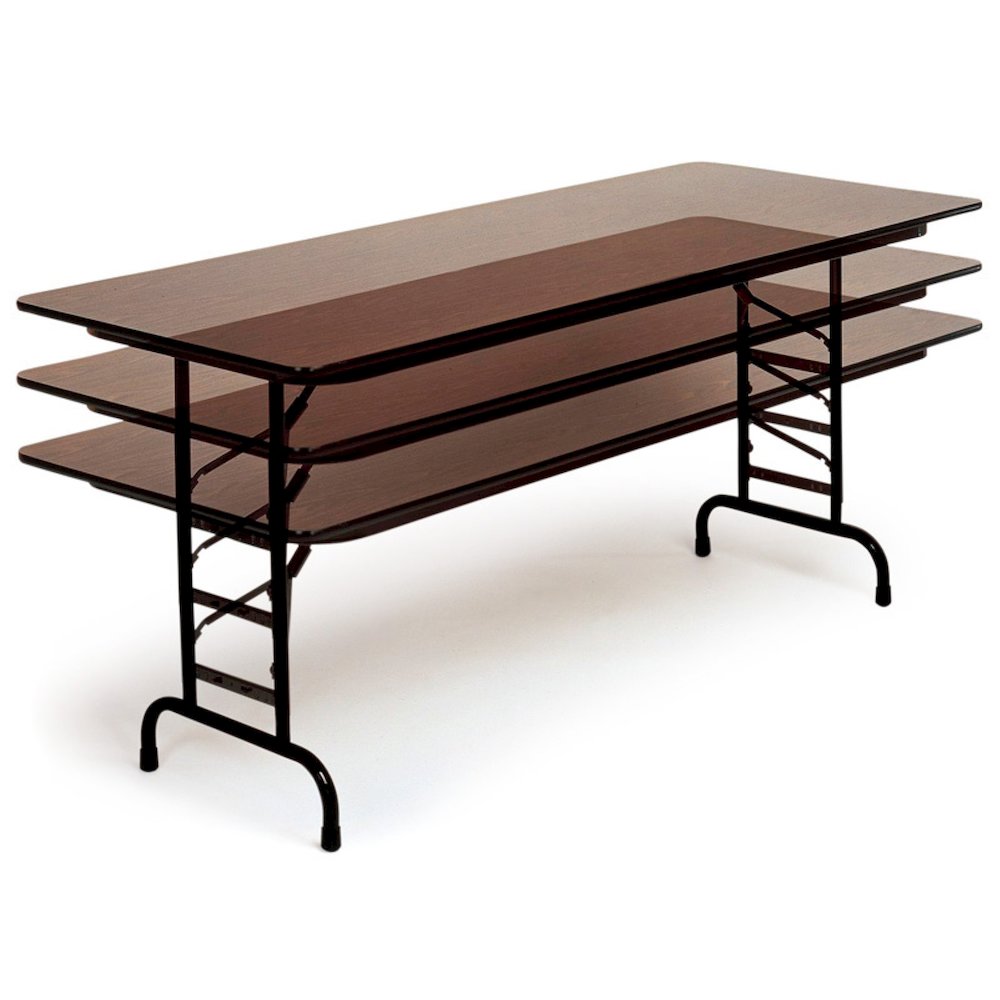 Adjustable Height High Pressure Top Folding Table 30x96". Picture 1