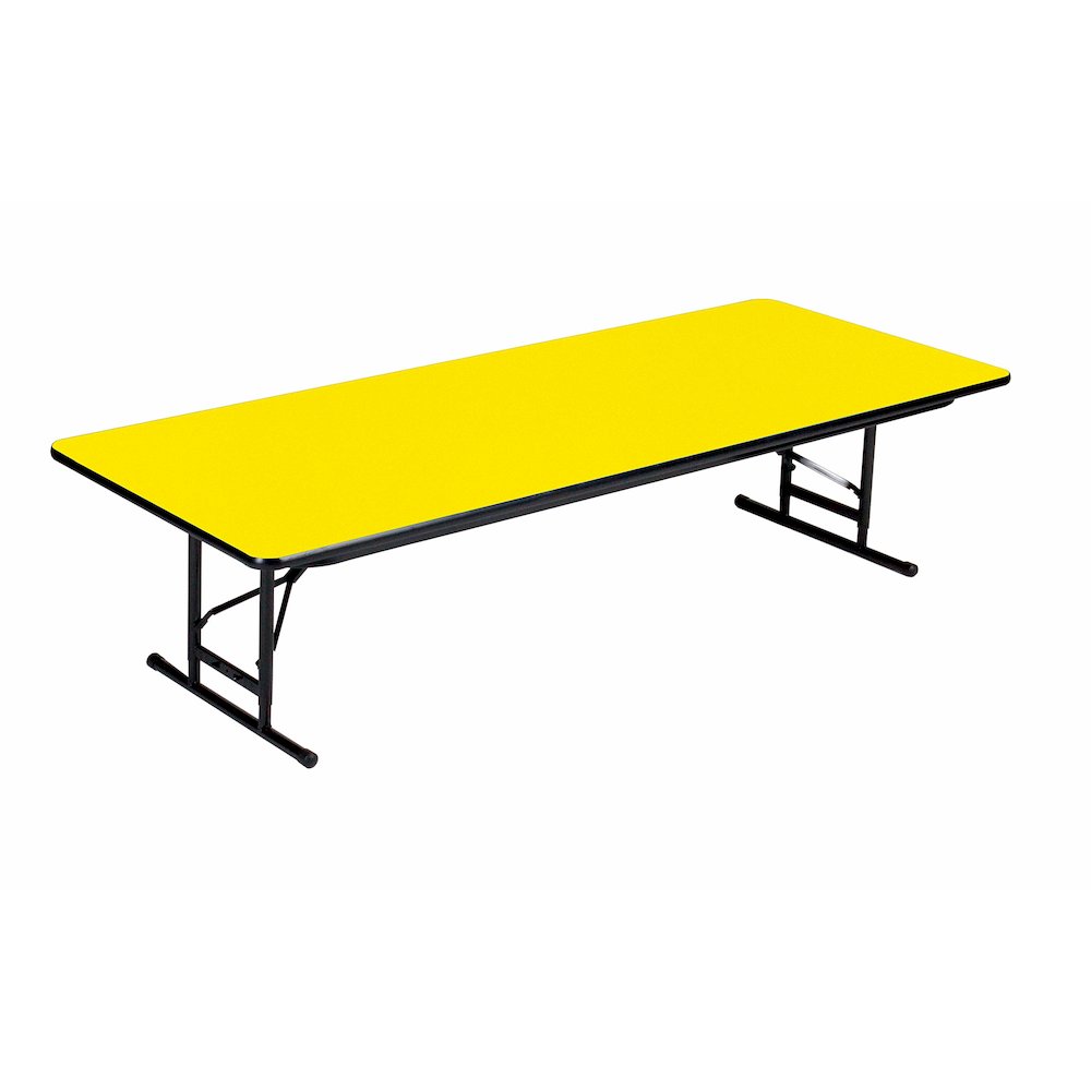 Adjustable Height High Pressure Top Folding Table 24x48". Picture 1