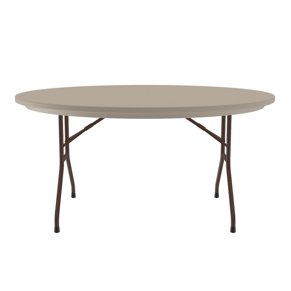 Correctional Tamper-Resistant Blow-Molded Plastic Folding Table 60x60. Picture 3
