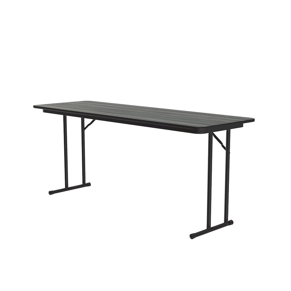 Deluxe High-Pressure Folding Seminar Table with Off-Set Leg 24x72". Picture 1