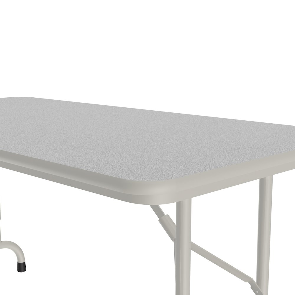 Adjustable Height Econoline Melamine Top Folding Table 24x48". Picture 2