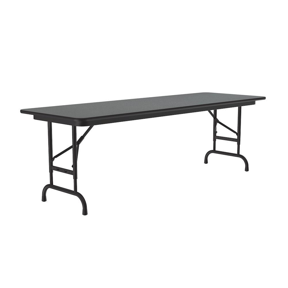 Adjustable Height High Pressure Top Folding Table 24x72". Picture 1