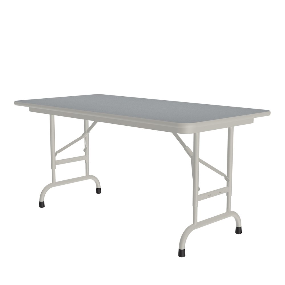 Adjustable Height Thermal Fused Laminate Top Folding Table 24x48". Picture 3