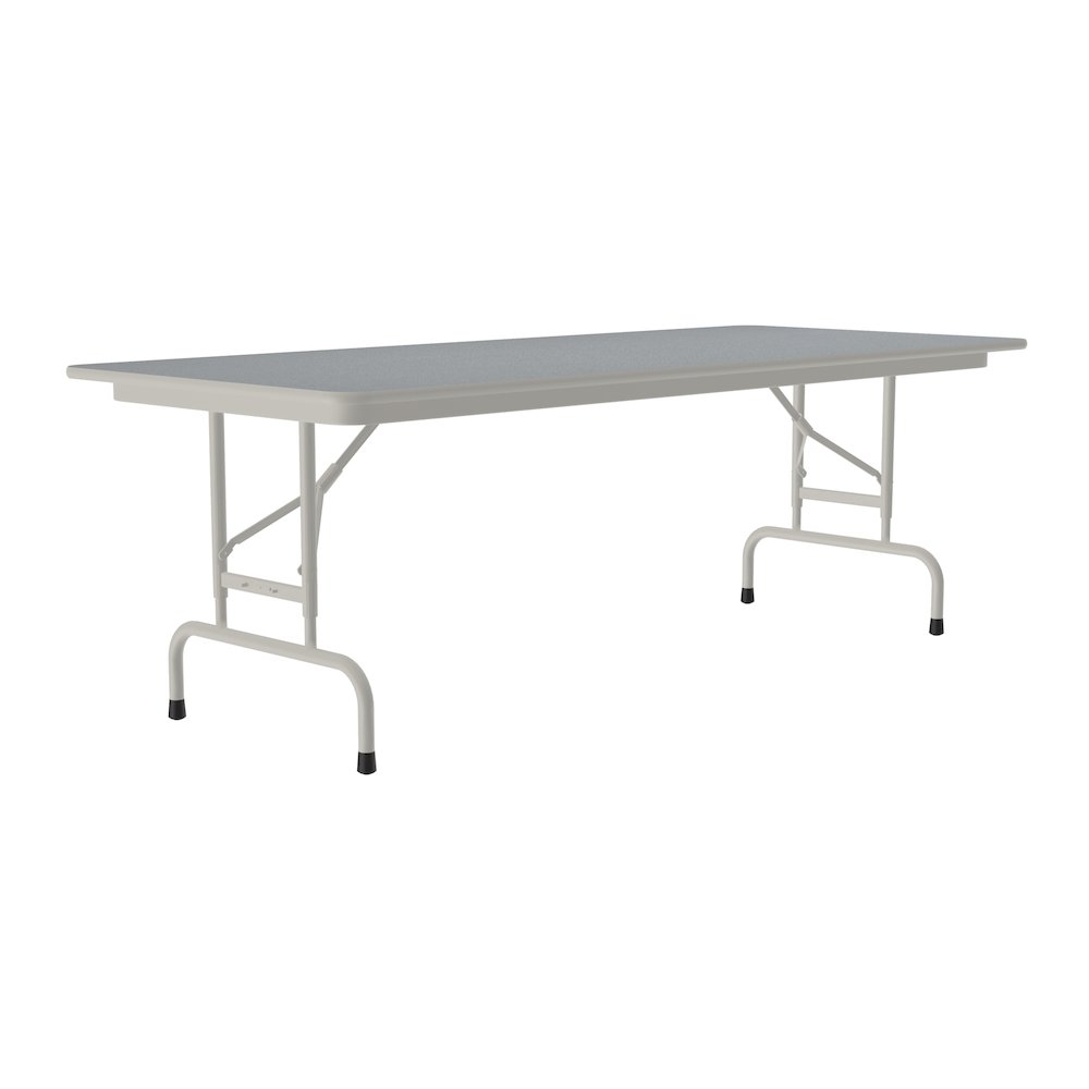 Adjustable Height Thermal Fused Laminate Top Folding Table 30x60". Picture 8