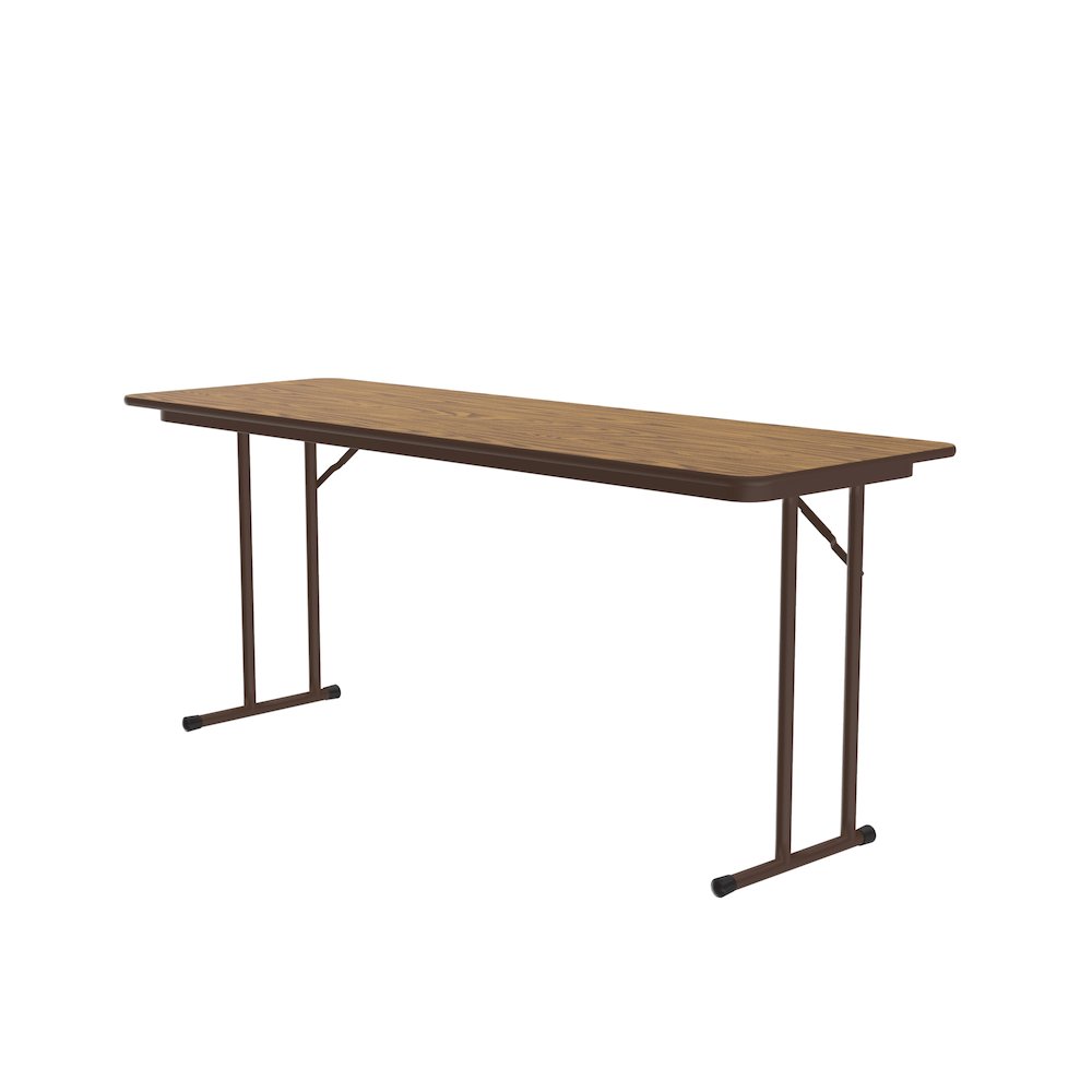 Commercial Laminate Folding Seminar Table with Off-Set Leg 24x72". Picture 1