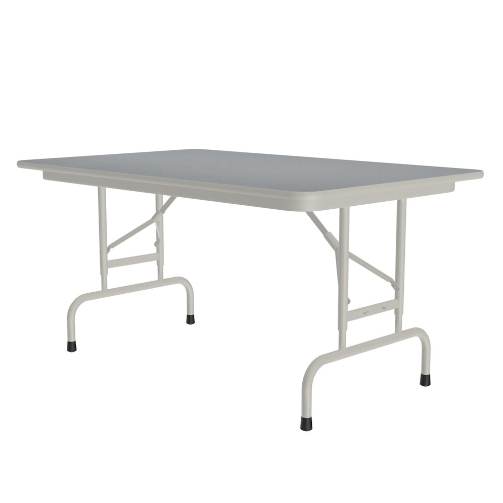Adjustable Height Thermal Fused Laminate Top Folding Table 30x48". Picture 8
