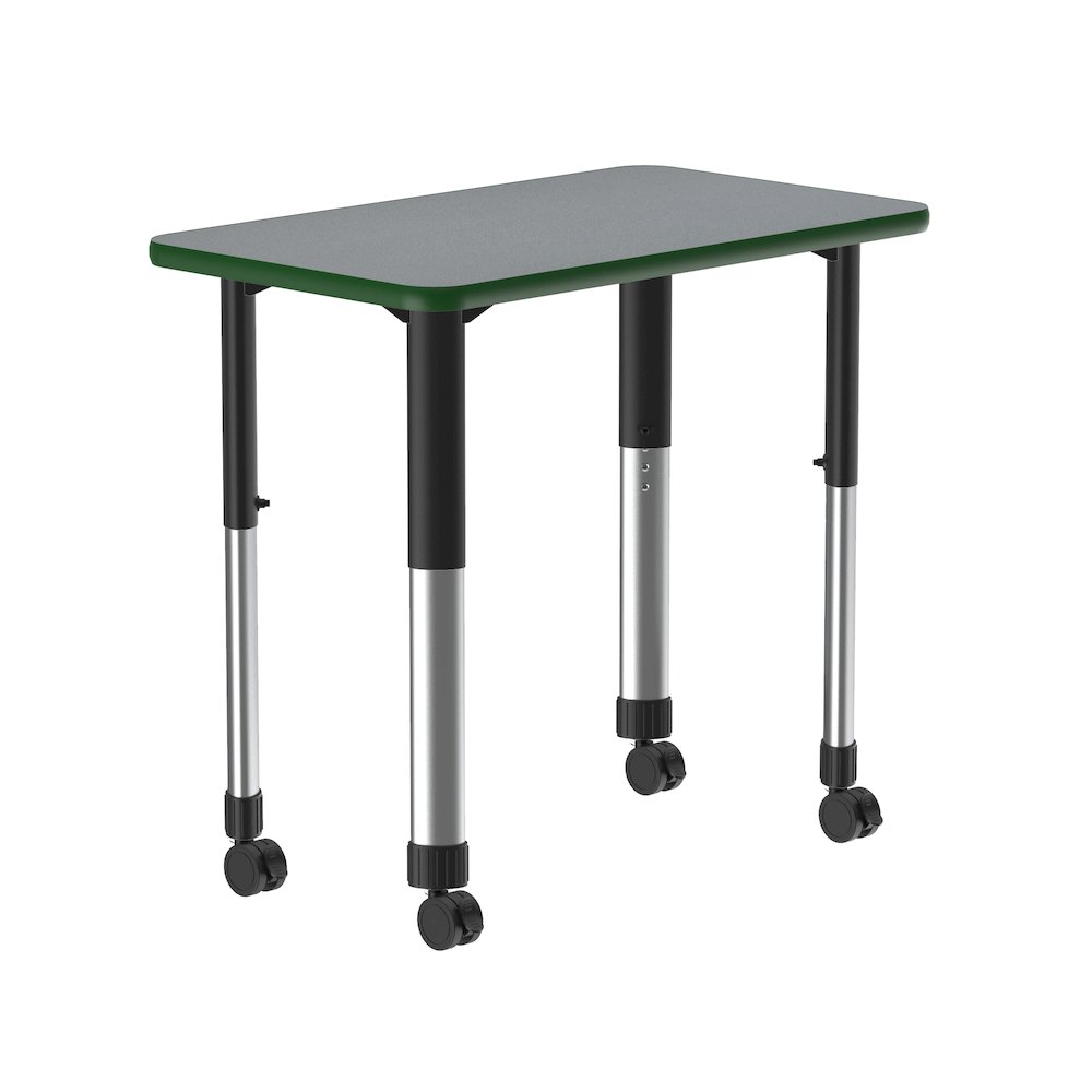 Commercial Lamiante Top Collaborative Desk with Casters 34x20". Picture 8