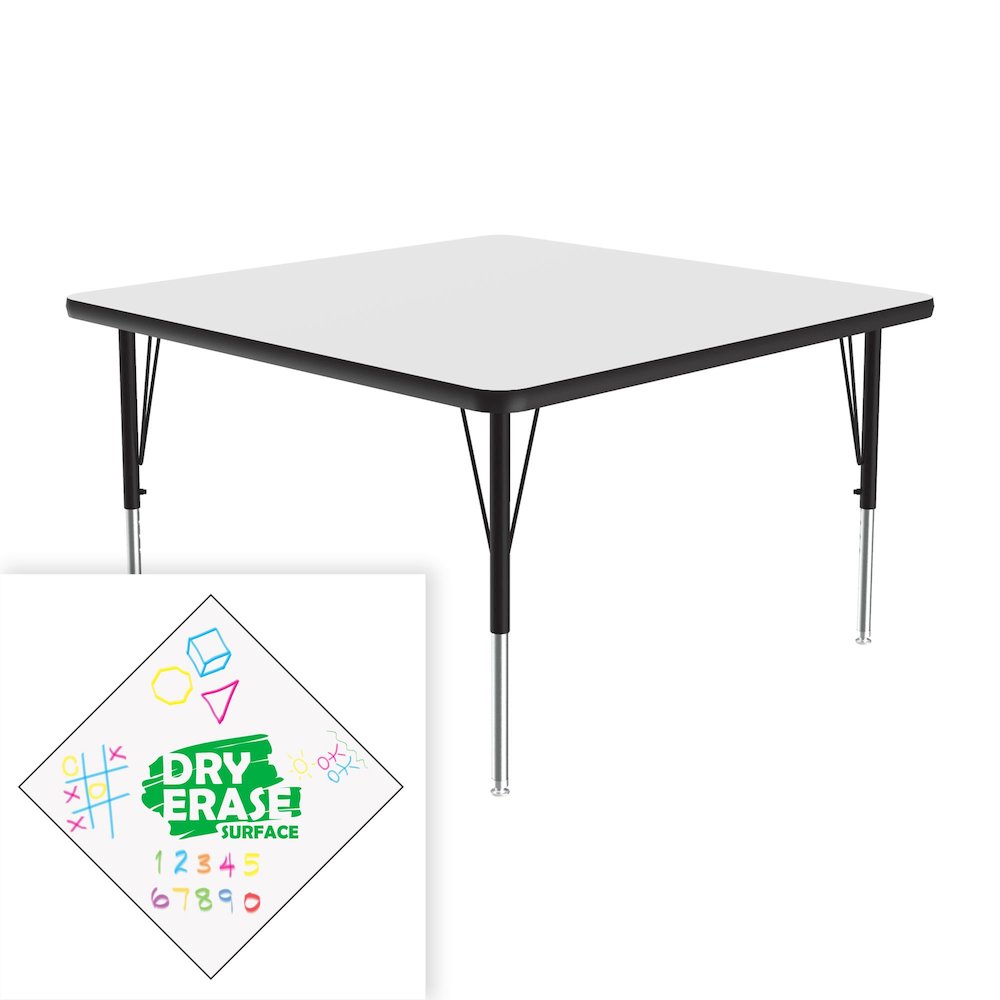 Markerboard-Dry Erase  Deluxe High Pressure TopActivity Tables 42x42". Picture 8