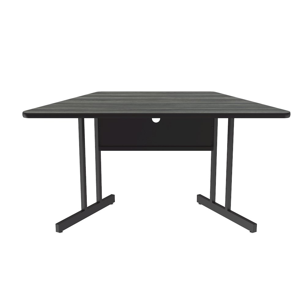 Desk Height Deluxe HIgh-Pressure Top Trapezoid Computer/Student Desks 30x60". Picture 1