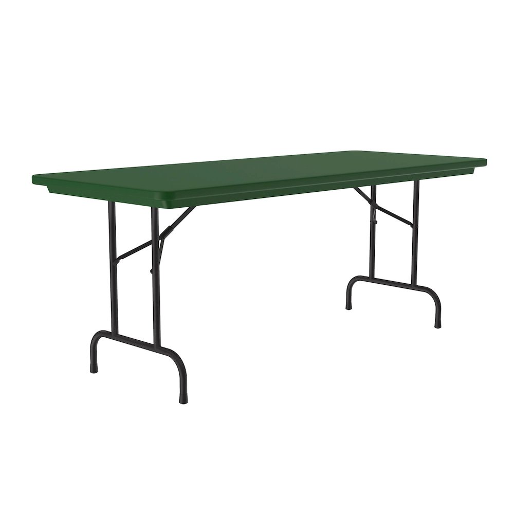 Commercial Blow-Molded Plastic Folding Table 30x72". Picture 1