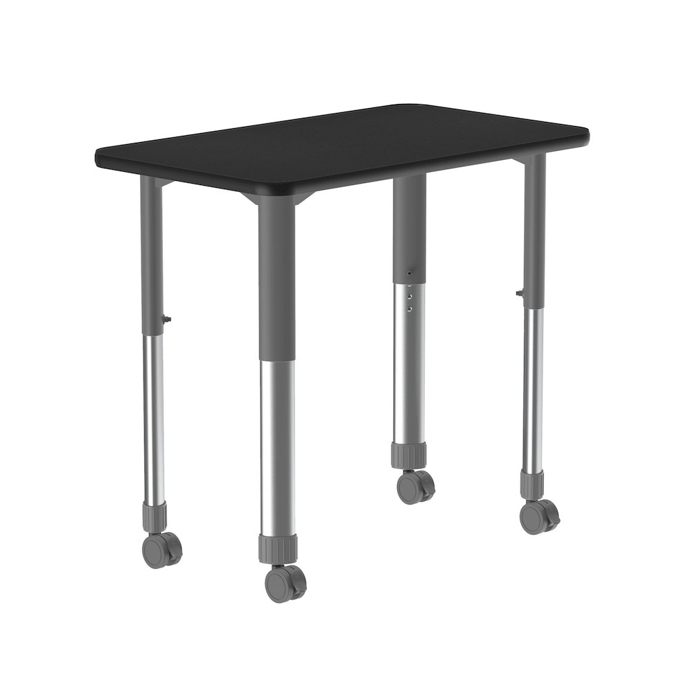 Commercial Lamiante Top Collaborative Desk with Casters 34x20". Picture 9