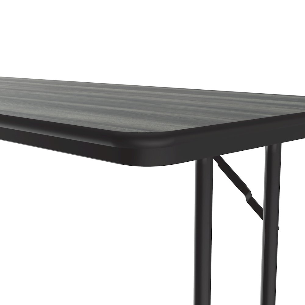 Deluxe High-Pressure Folding Seminar Table with Off-Set Leg 24x72". Picture 6