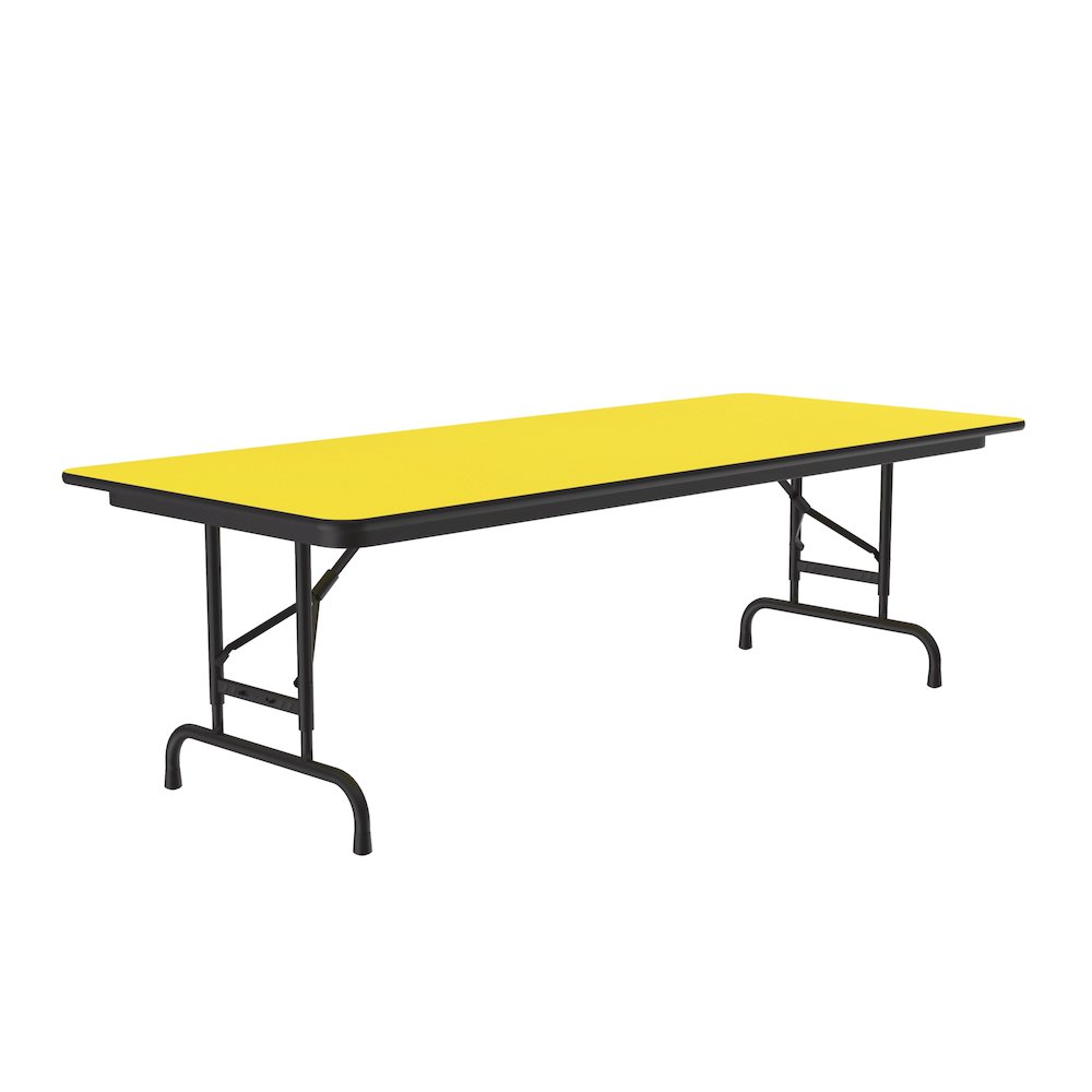 Adjustable Height High Pressure Top Folding Table 30x72". Picture 1