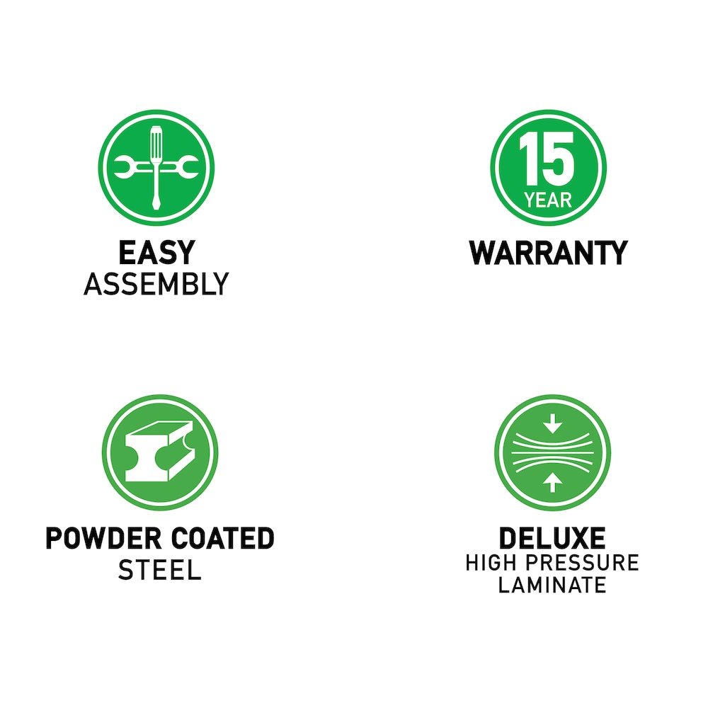 Desk Height  Deluxe HIgh-Pressure Top Computer/Student Desks  30x72". Picture 2