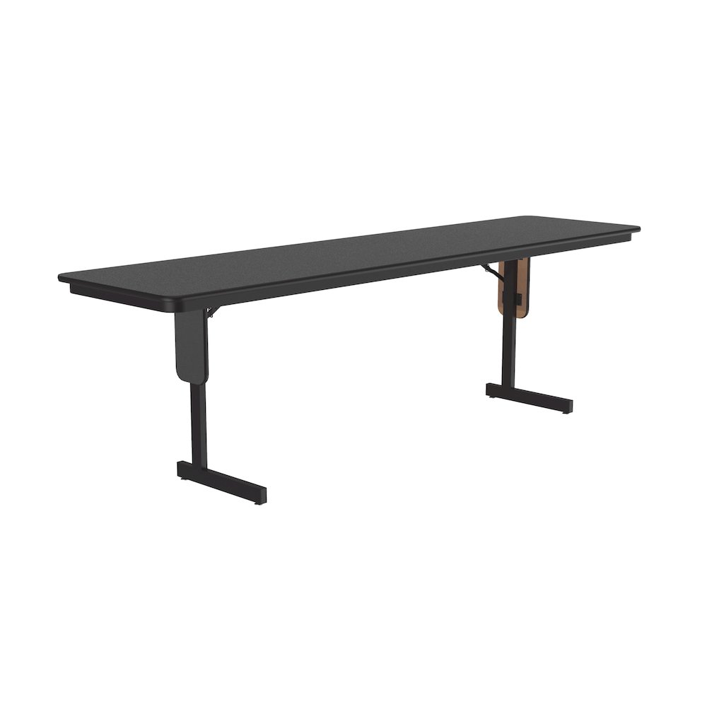 Deluxe High-Pressure Folding Seminar Table with Panel Leg 24x96". Picture 1