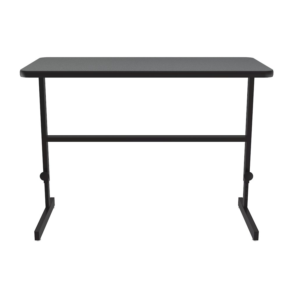High-Pressure Laminate Top Adjustable Standing  Height Work Station 24x48. Picture 9