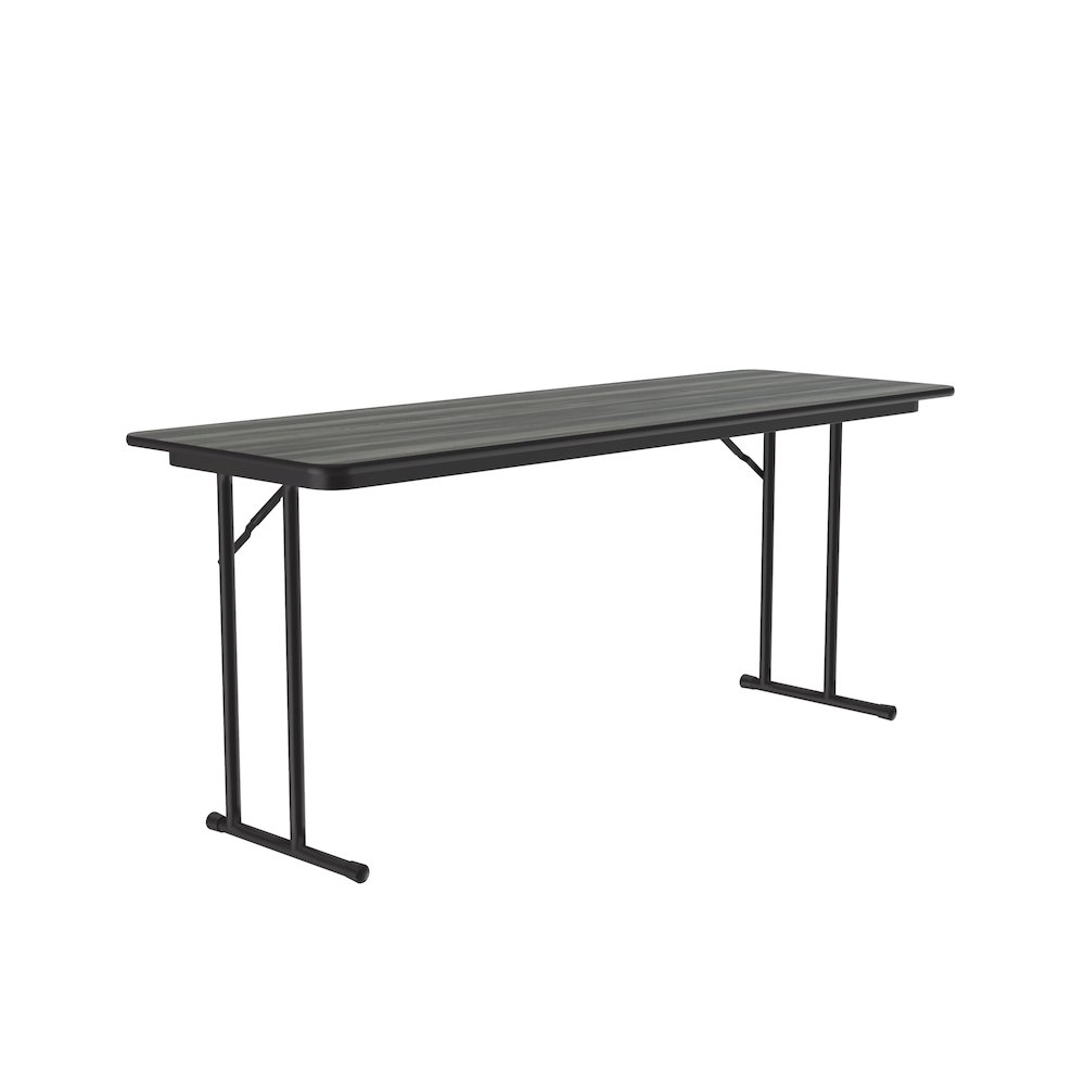 Deluxe High-Pressure Folding Seminar Table with Off-Set Leg 24x72". Picture 8