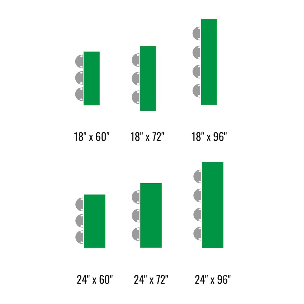 Commercial Laminate Folding Seminar Table with Panel Leg 18x60". Picture 19