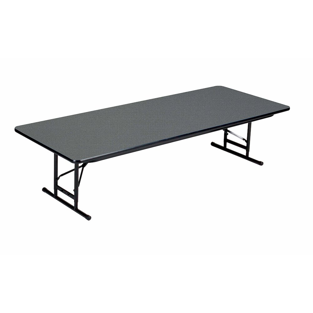 Adjustable Height High Pressure Top Folding Table 24x48". Picture 1
