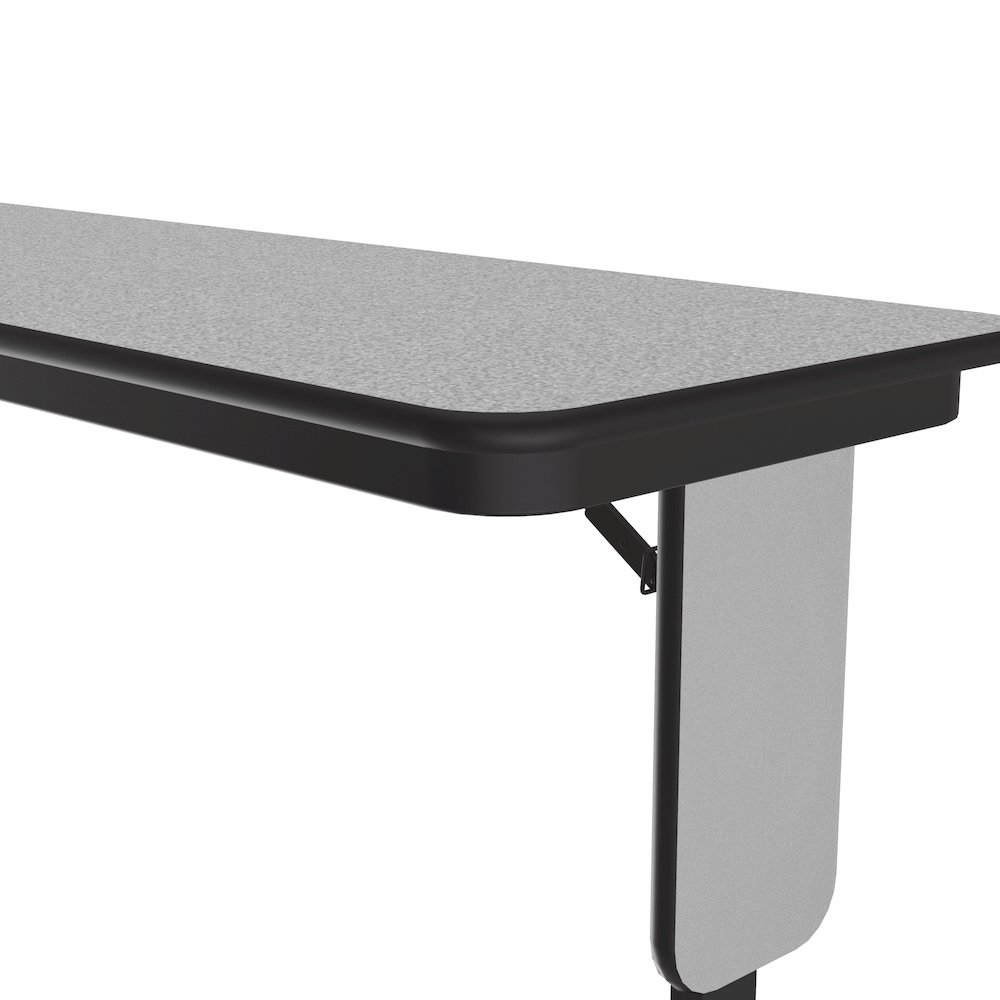 Adjustable Height Laminate Folding Seminar Table with Panel Leg 18x72". Picture 4