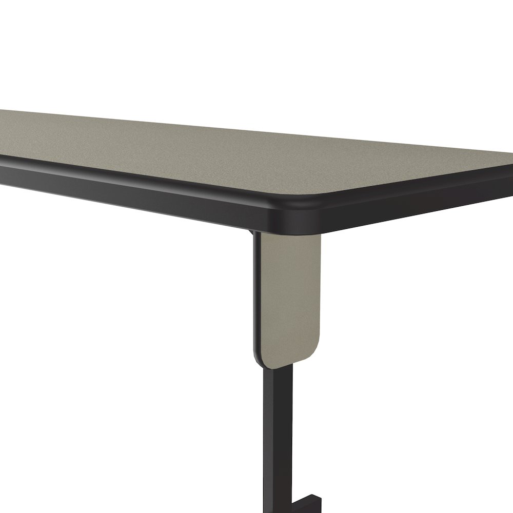 Deluxe High-Pressure Folding Seminar Table with Panel Leg 24x96". Picture 5
