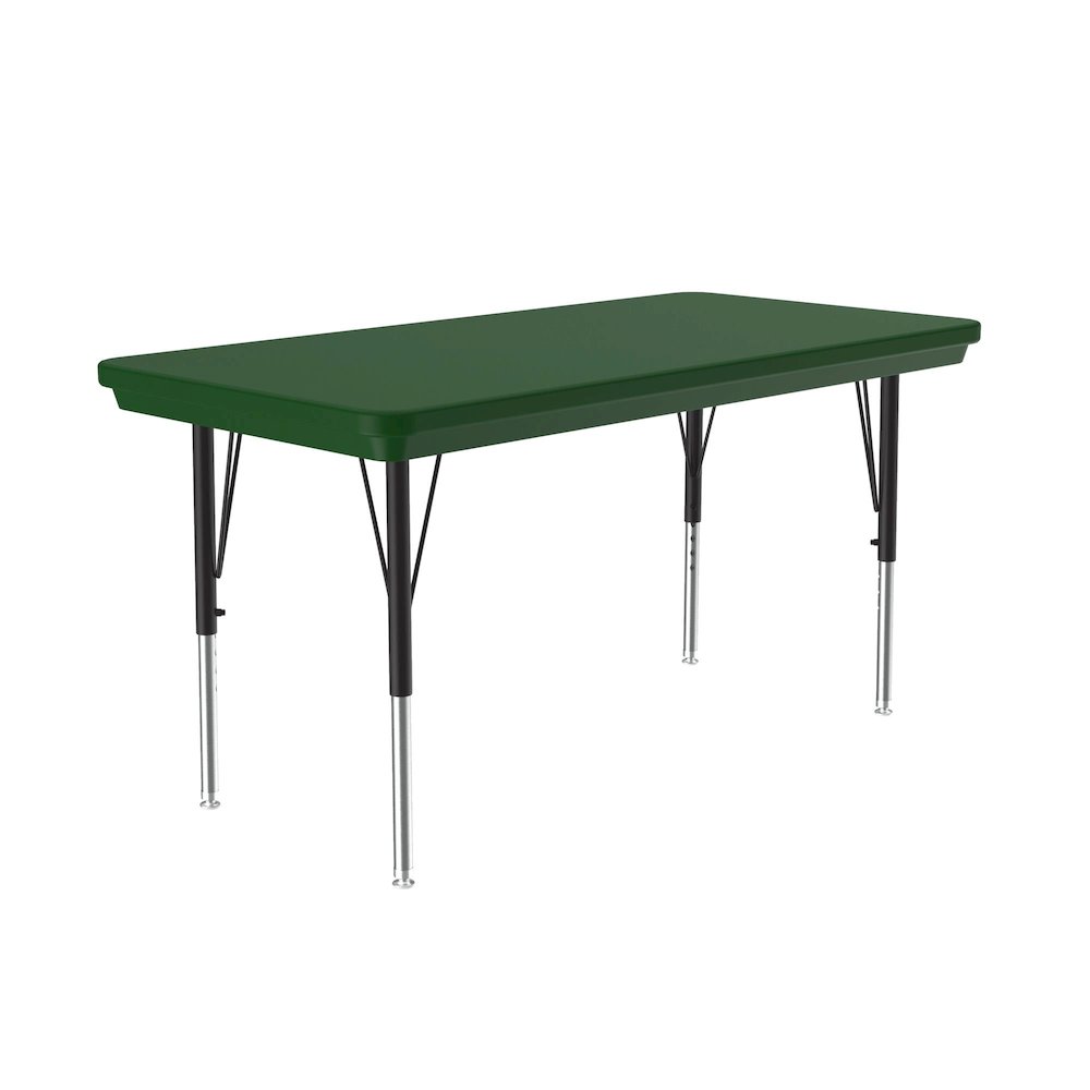 Commercial Blow-Molded Plastic Top Activity Tables 24x48". Picture 1