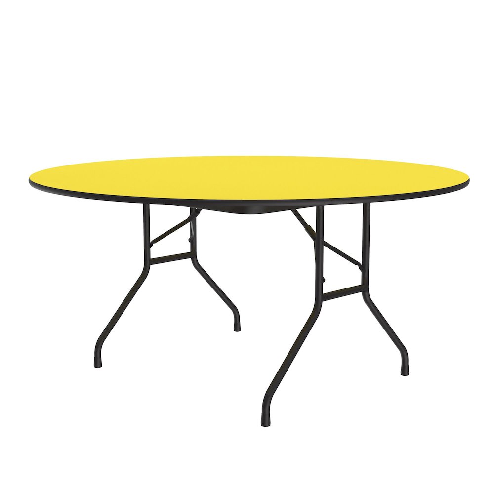Deluxe High Pressure Top Folding Table 60x60". Picture 1