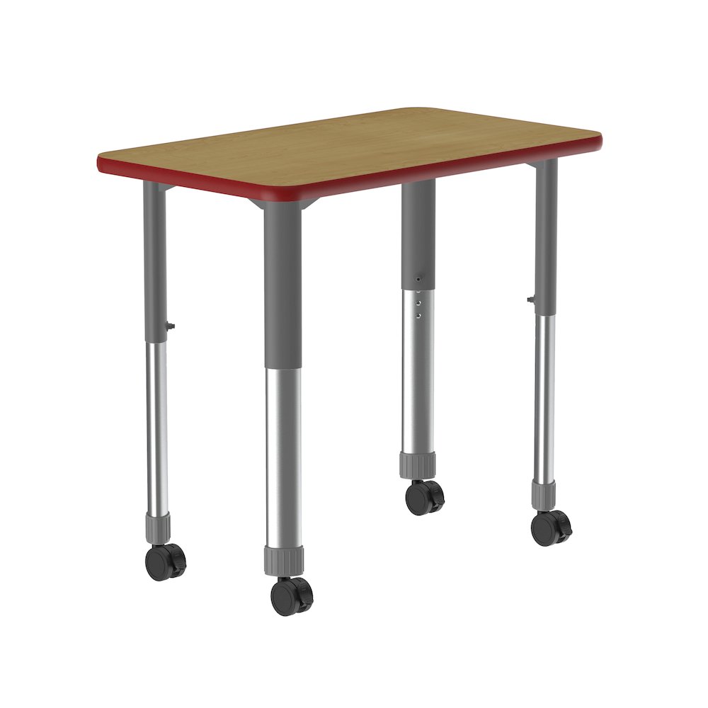 Deluxe High Pressure Collaborative Desk with Casters 34x20". Picture 8