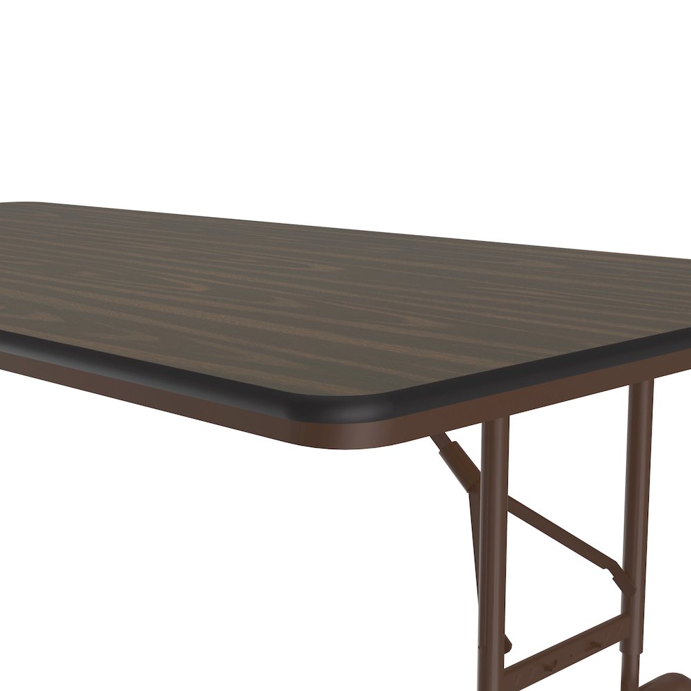 Adjustable Height Thermal Fused Laminate Top Folding Table 36x72". Picture 5
