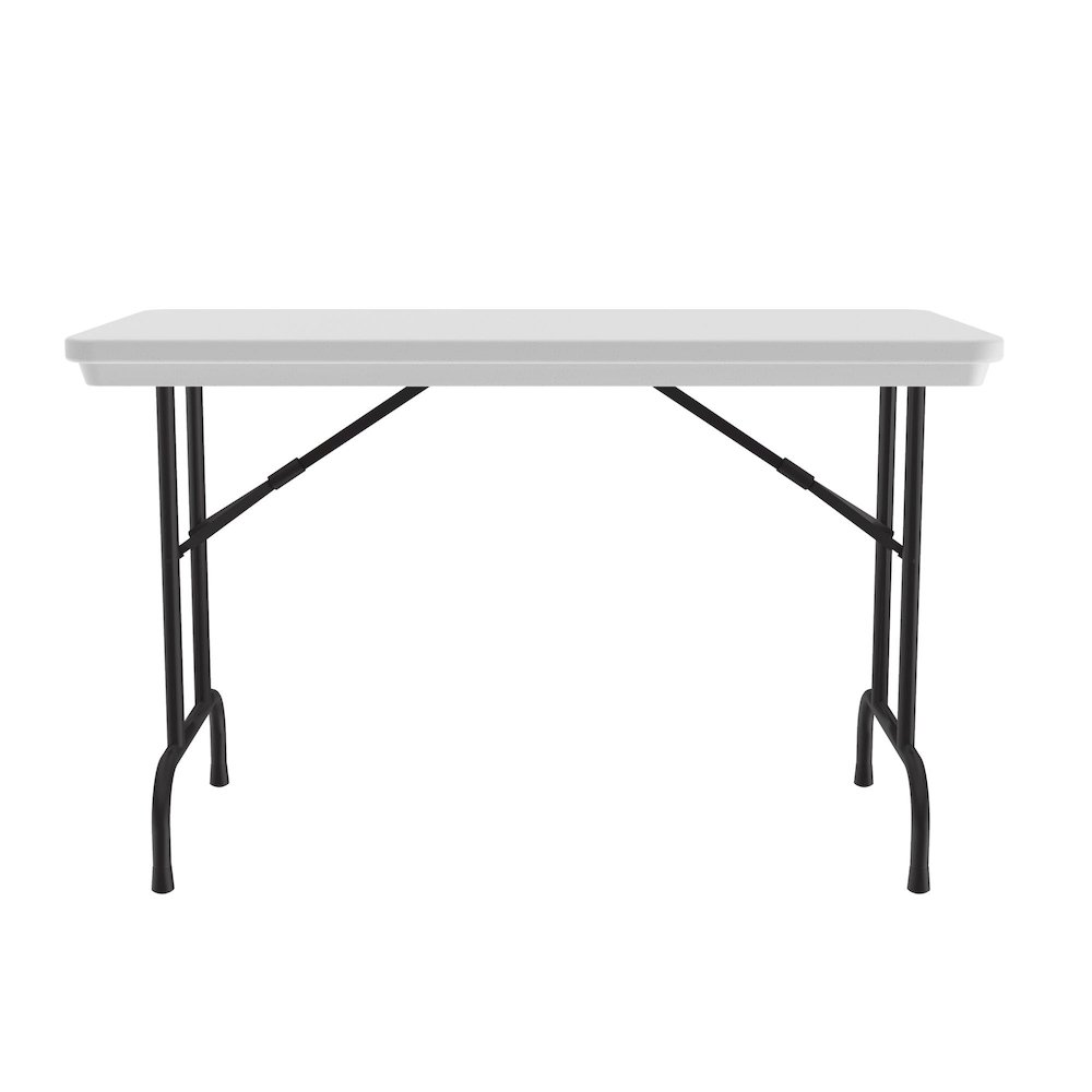 Commercial Blow-Molded Plastic Folding Table 24x48". Picture 7