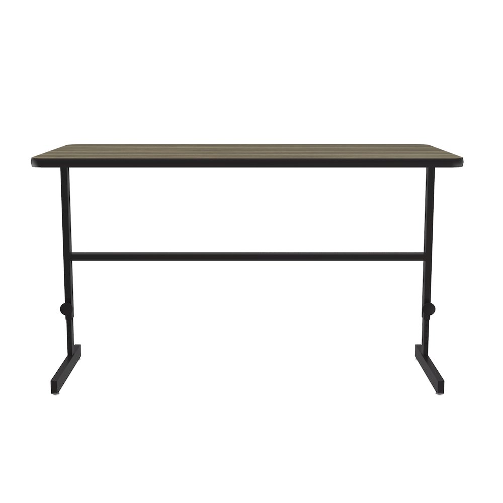 High-Pressure Laminate Top Adjustable Standing  Height Work Station 30x60. Picture 6