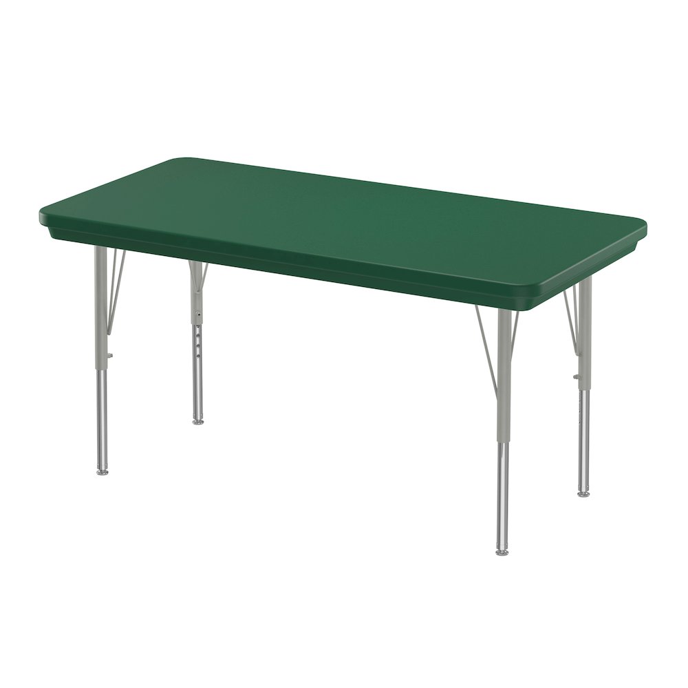 Commercial Blow-Molded Plastic Top Activity Tables 24x48". Picture 1