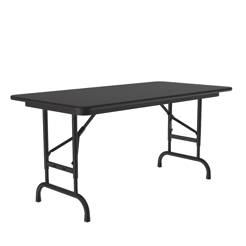 Adjustable Height Thermal Fused Laminate Top Folding Table 24x48". Picture 8