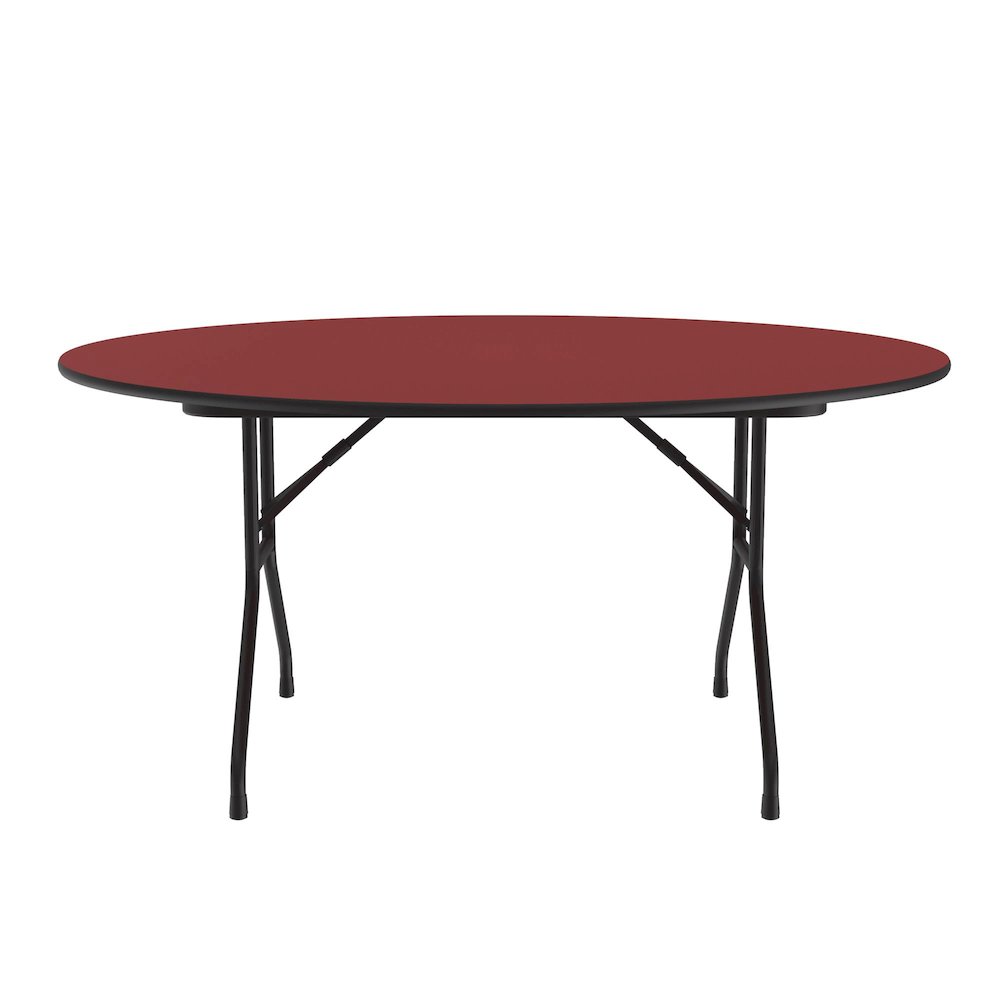 Deluxe High Pressure Top Folding Table 60x60". Picture 1