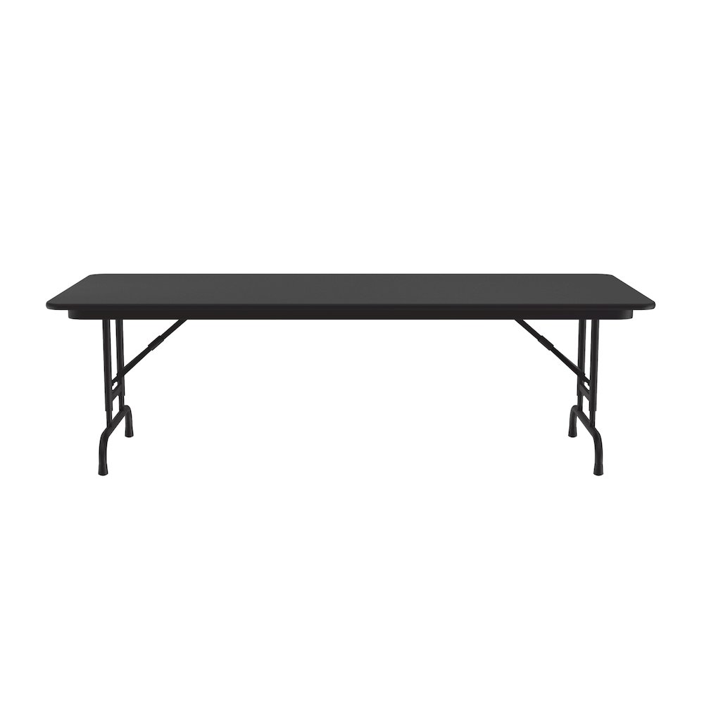 Adjustable Height Thermal Fused Laminate Top Folding Table 30x60". Picture 6